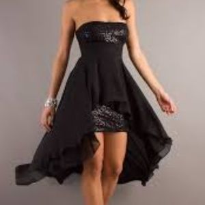 PROM GIRL high low sequin dress